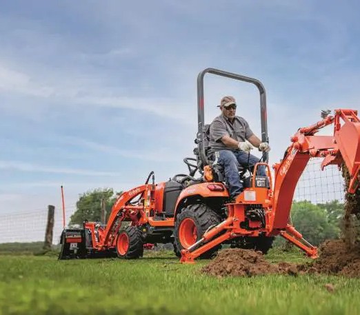 Kubota BX23S Tractor, Loader, Backhoe